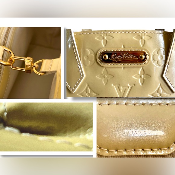 Louis Vuitton Wilshire PM Handbag Monogram Vernis Leather Yellow 3206456 - Picture 16 of 16